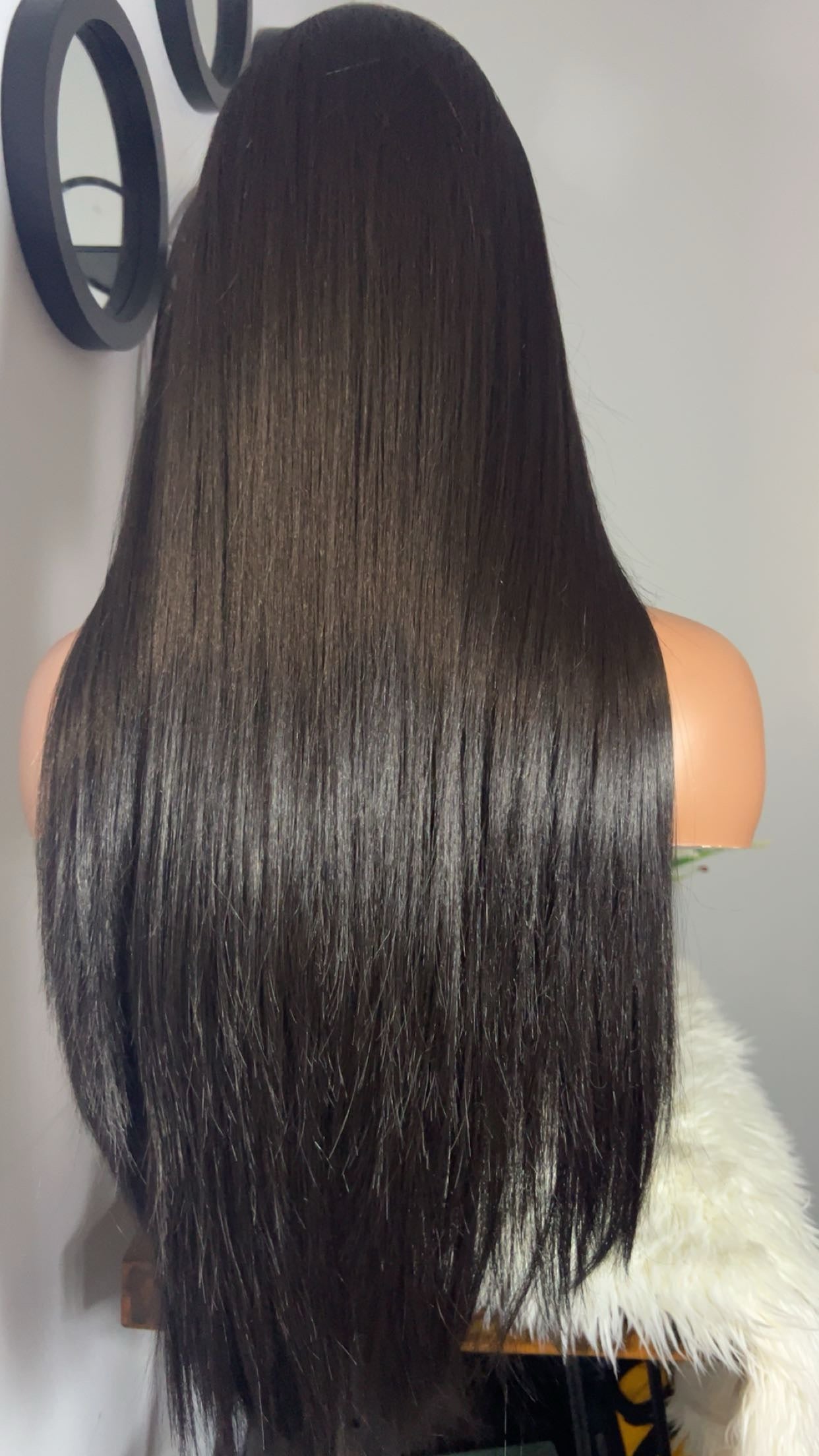 Blend hair de 24 pouces lace 13x6 couleur noir naturel