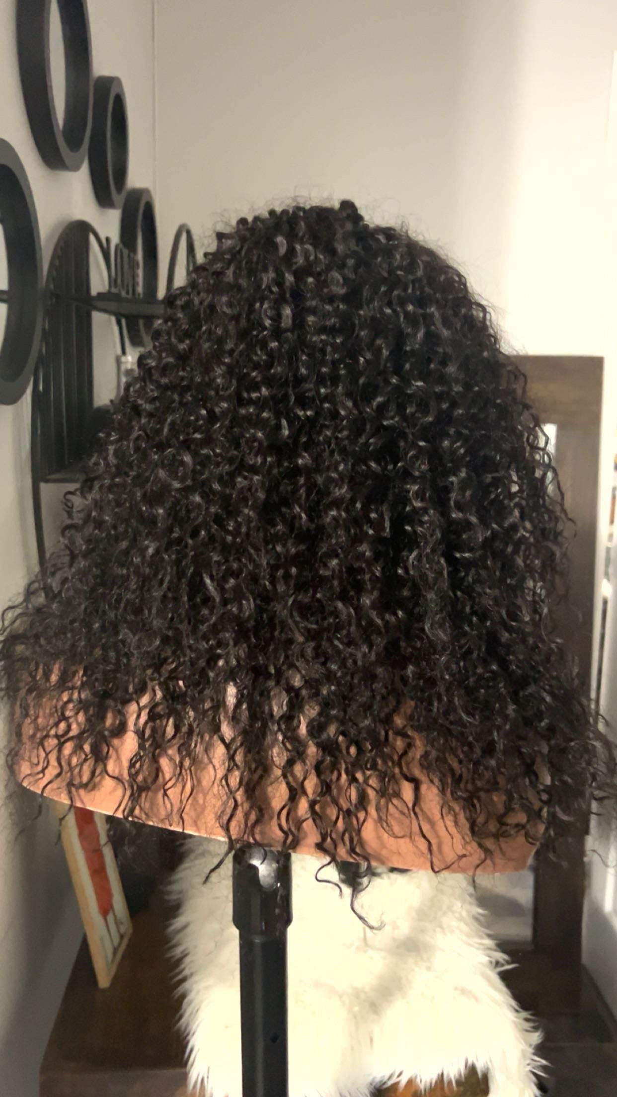 Jerry curly 100% human hair 20 pouces couleur 1B