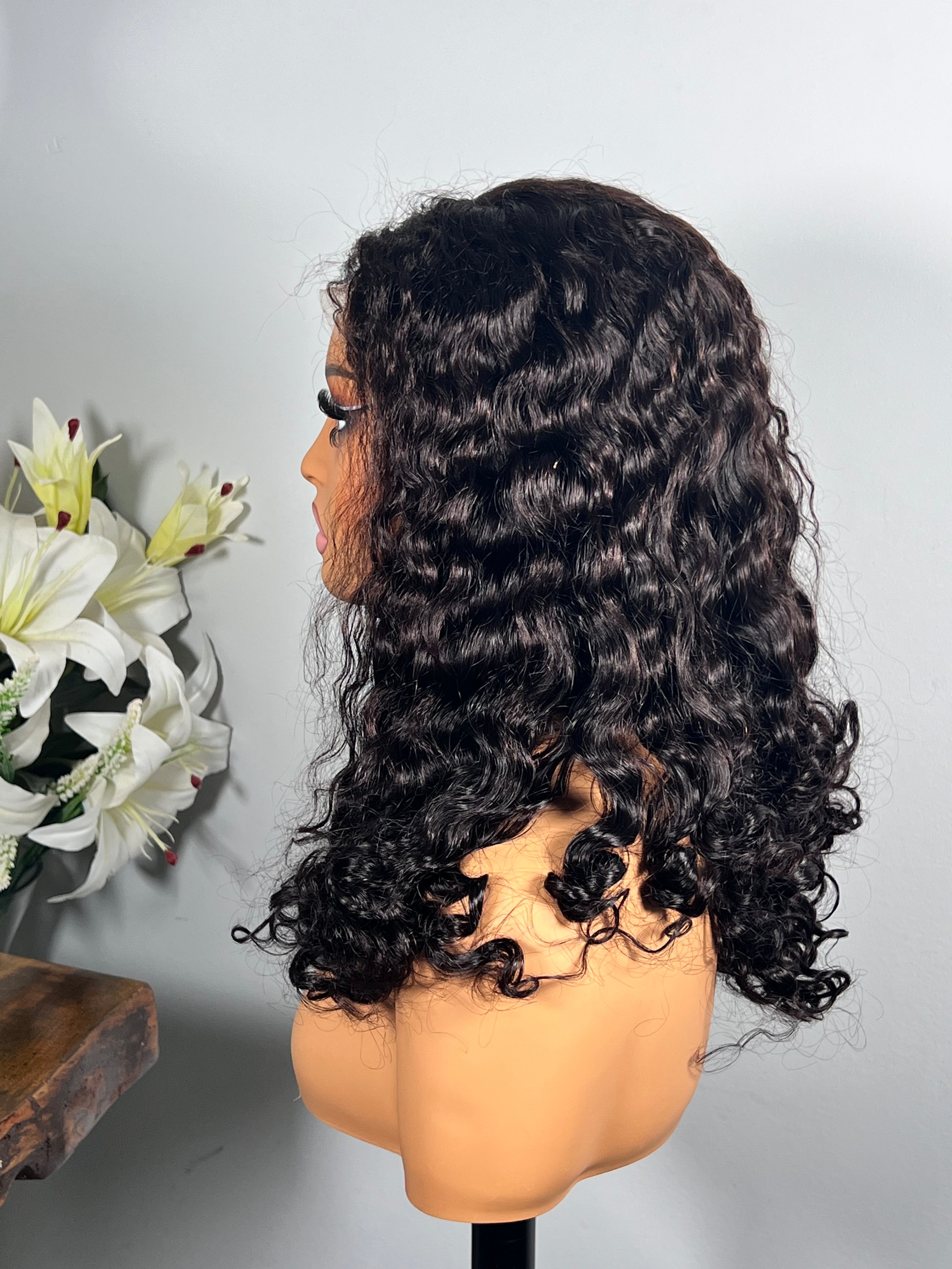 Prête à porter curly 100% human hair