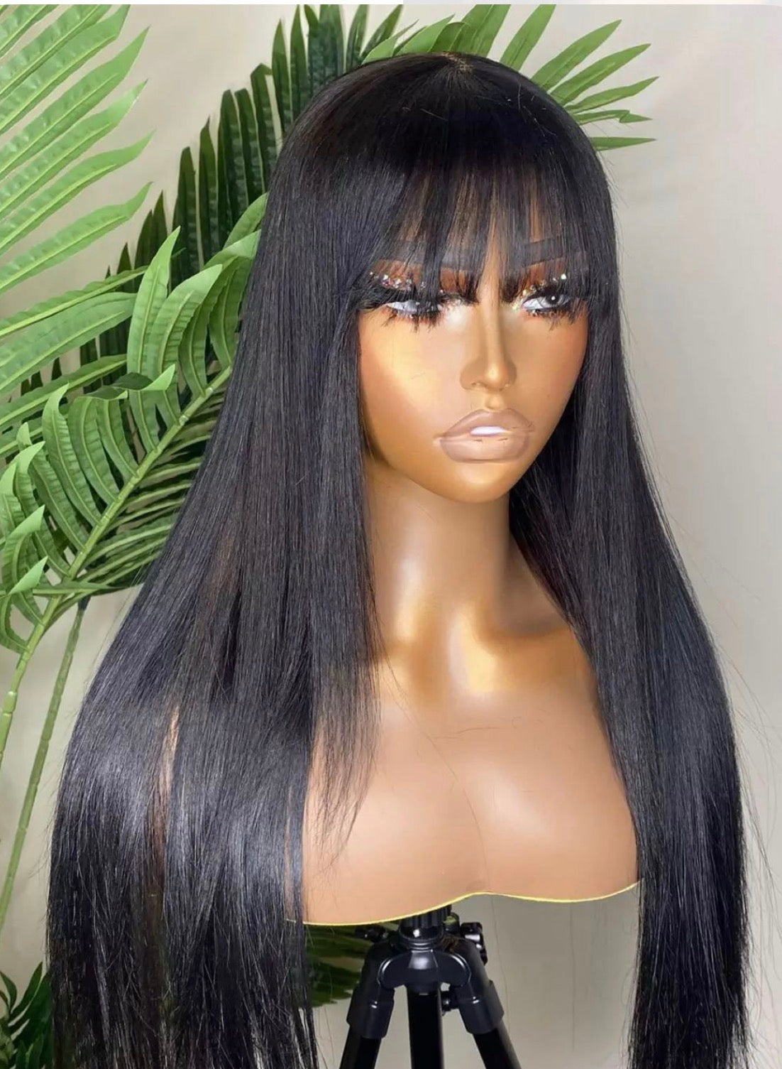 Perruque Afro ladies Vietnamese hair a frange