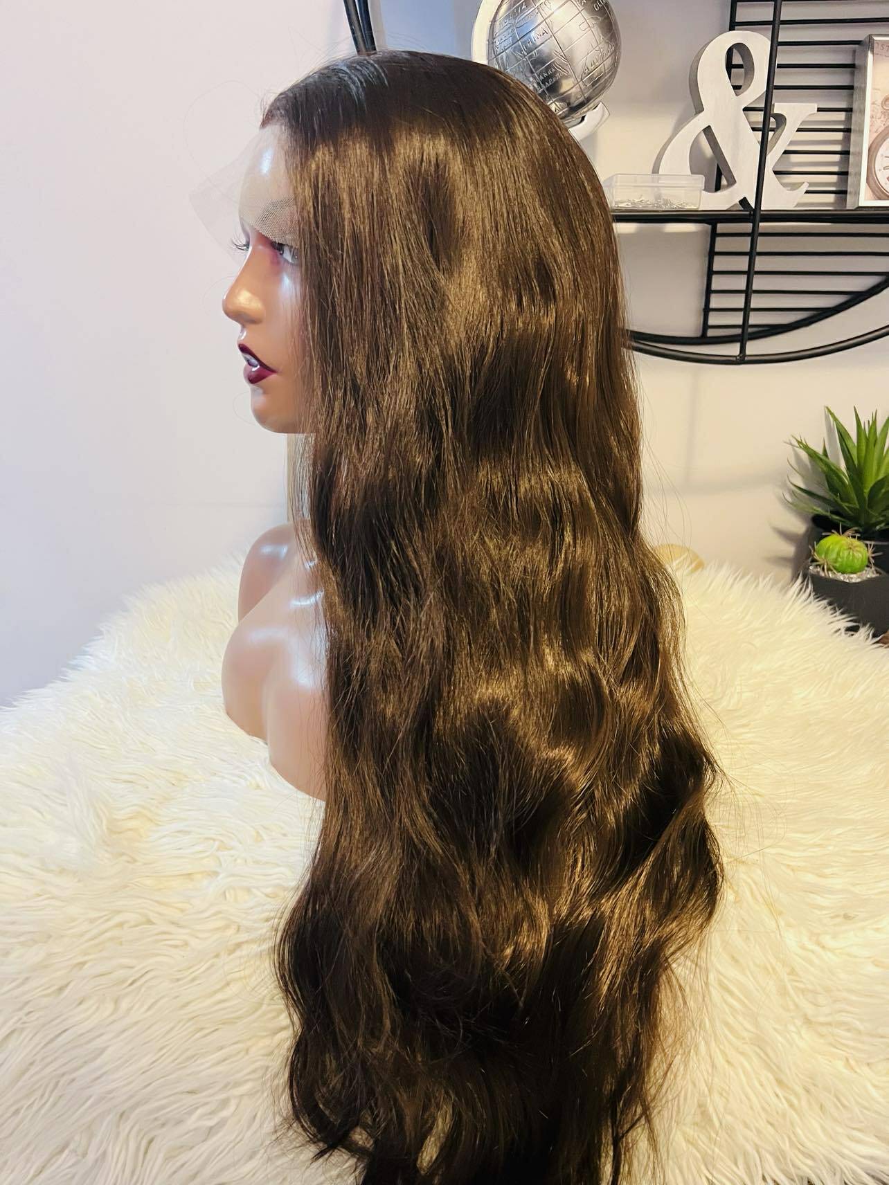 blend hair 28 pouces vague légère couleur café