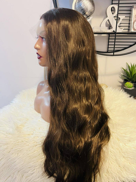 blend hair 28 pouces vague légère couleur café