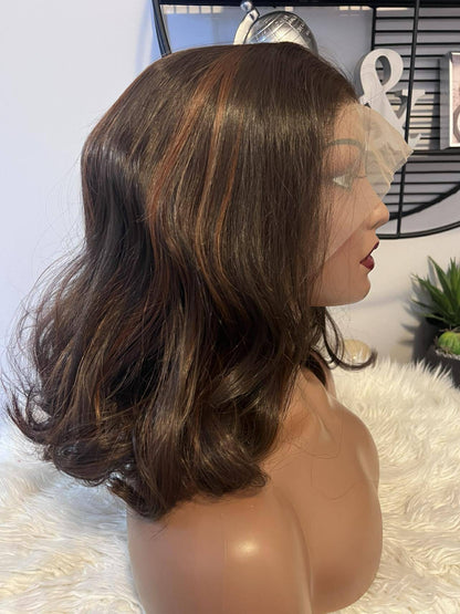 blend hair 14 pouces couleur melangée