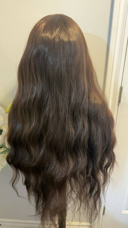 blend hair 28 pouces vague légère couleur café