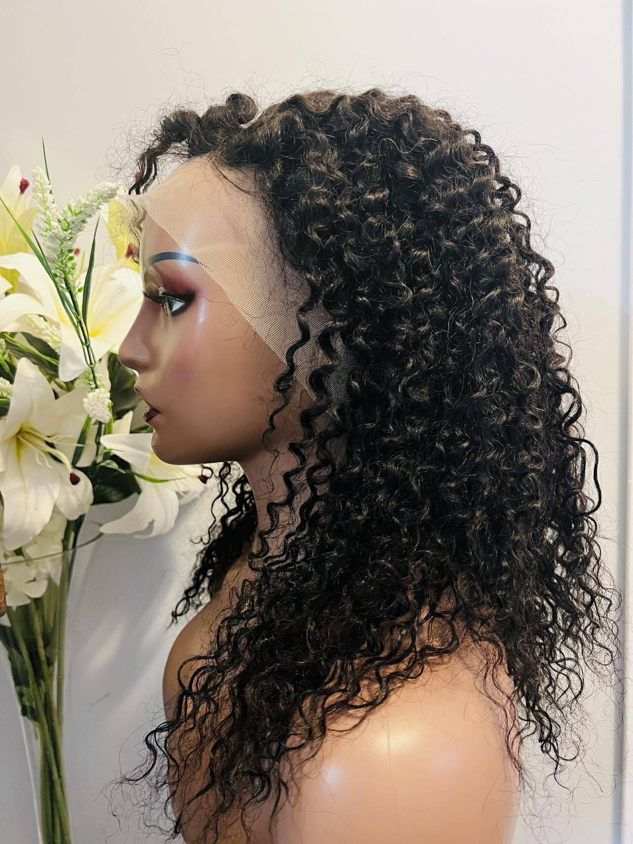 Jerry curly 100% human hair 20 pouces couleur 1B