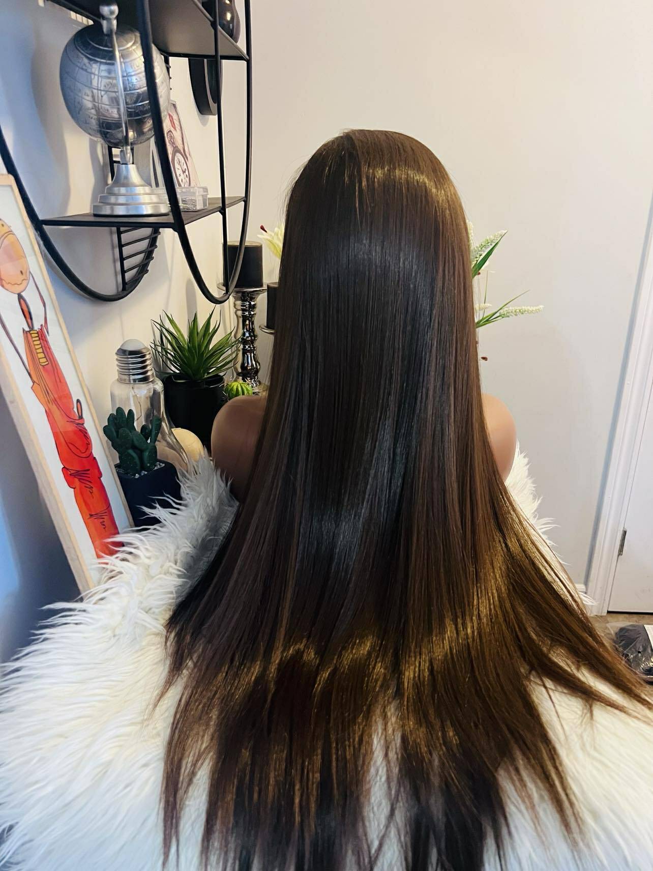 blend hair 22 pouces couleur café