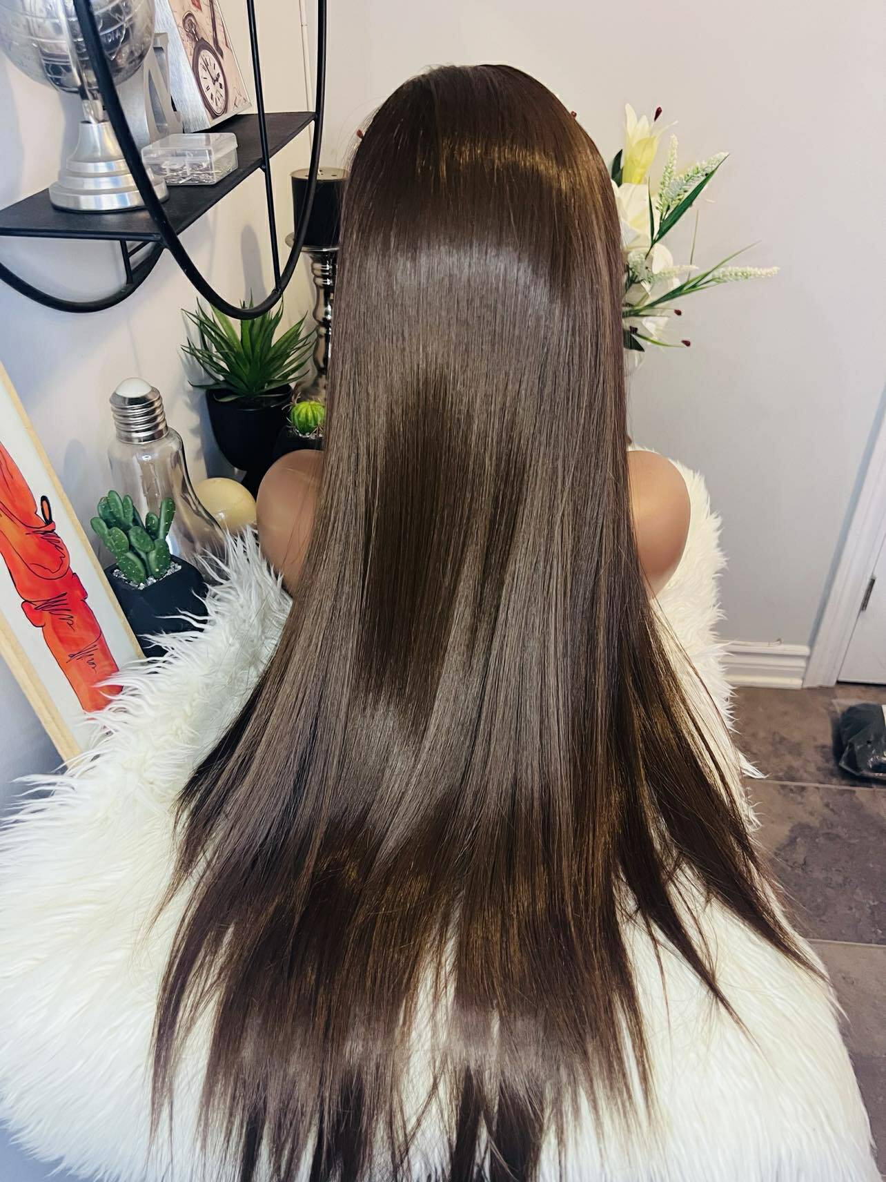 blend hair 22 pouces couleur café