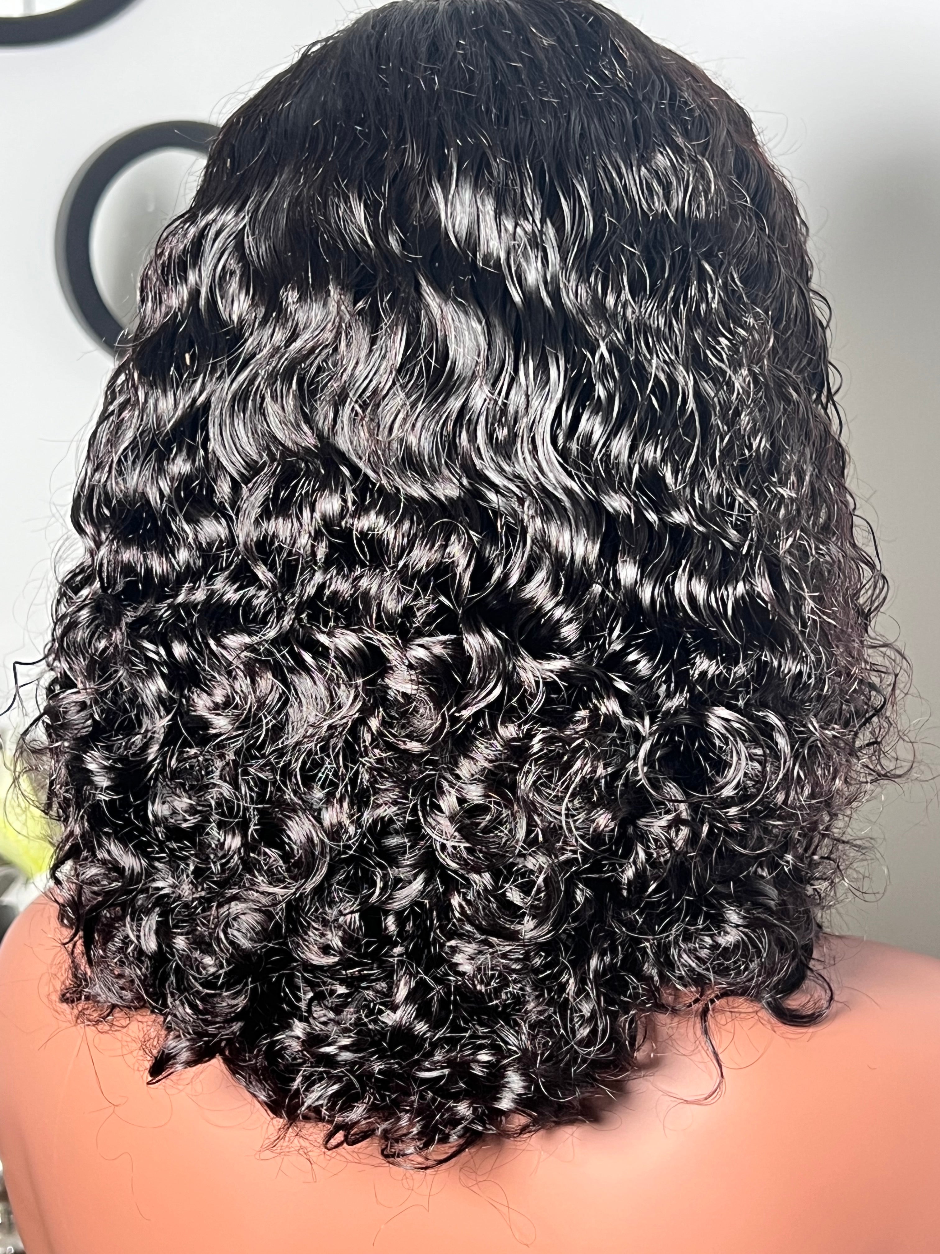 Prête à porter curly 100% human hair