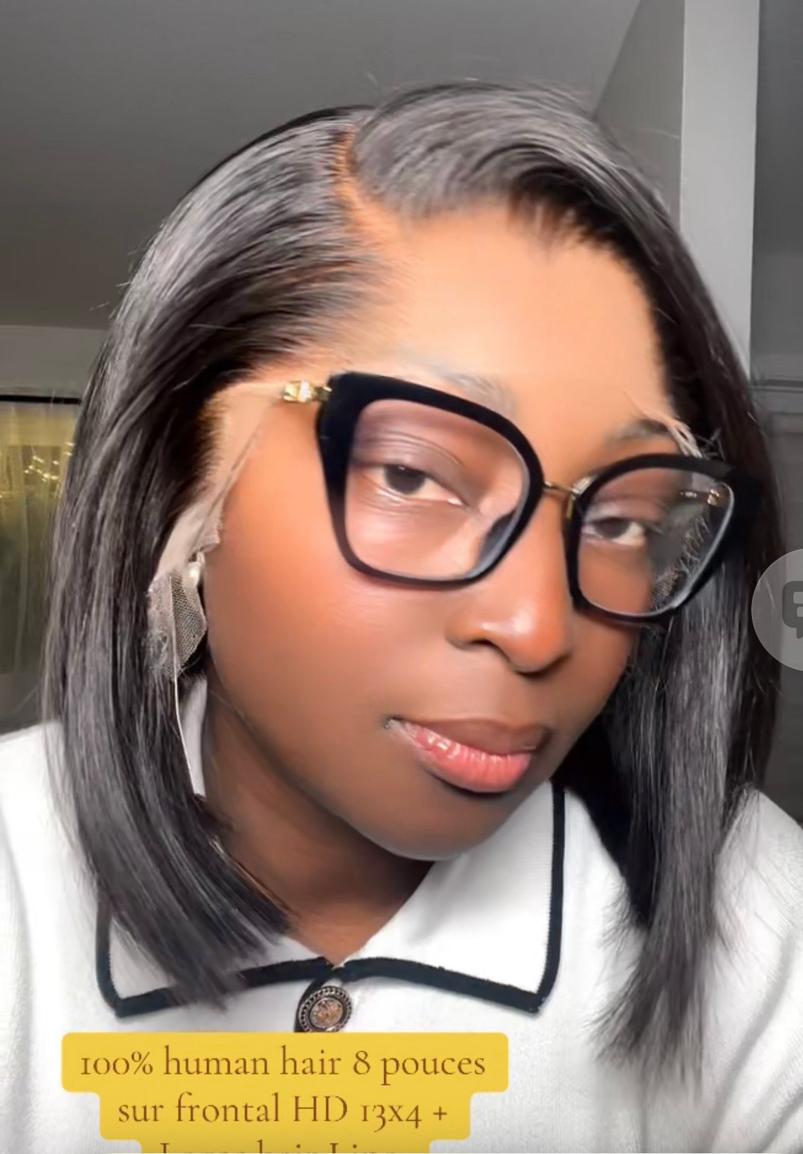 Bob sur frontal real HD 13x4 + lagos hair line densité 250%