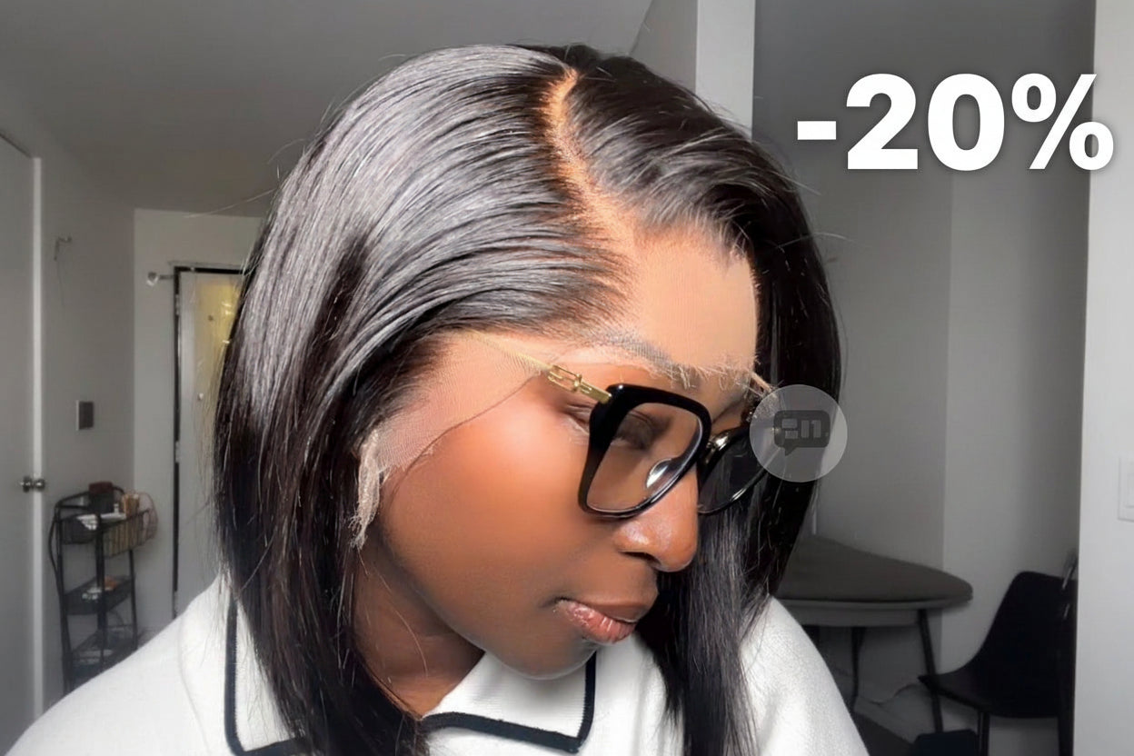Bob sur frontal real HD 13x4 + lagos hair line densité 250%