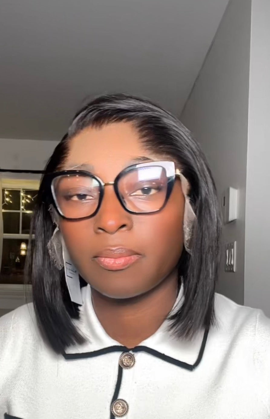 Bob sur frontal real HD 13x4 + lagos hair line densité 250%