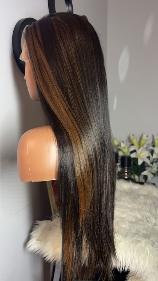 Blend hair 22 pouces lace 13x4