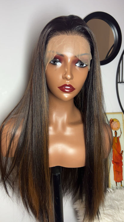 Blend hair 22 pouces lace 13x4