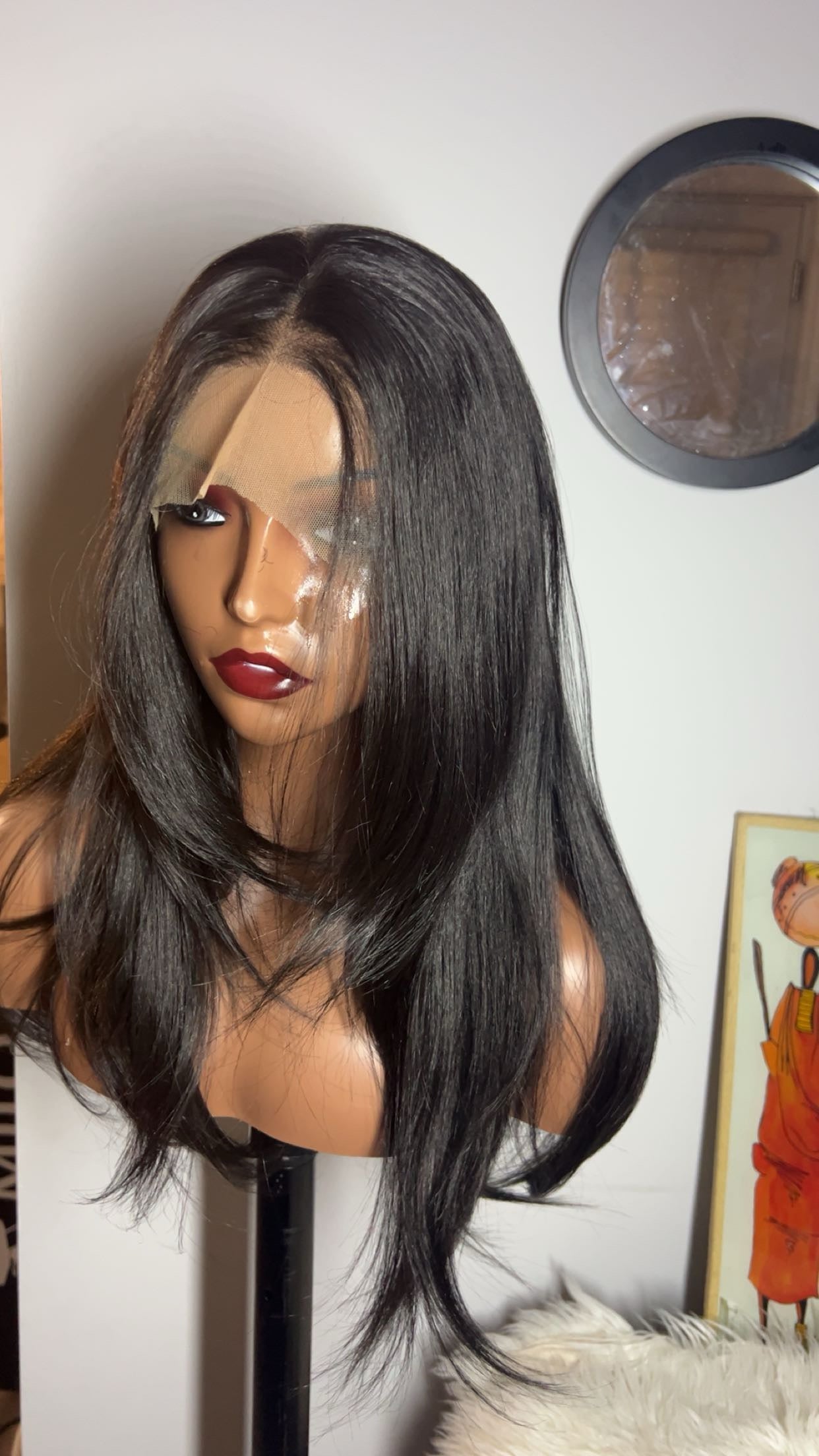 Blend hair 22 pouces lace 13x4