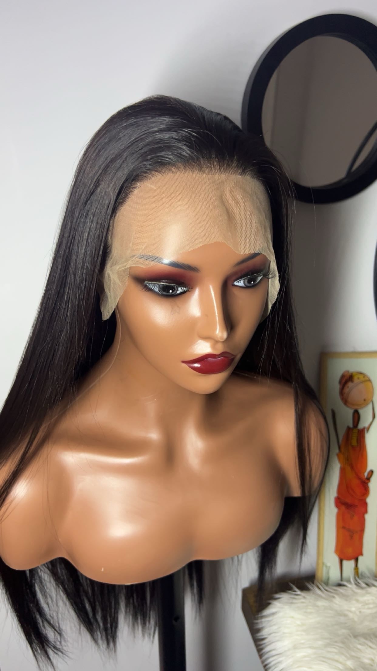 Blend hair de 24 pouces lace 13x6 couleur noir naturel