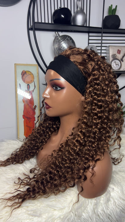 Perruque bandeau de 20 pouces deux couleurs disponibles