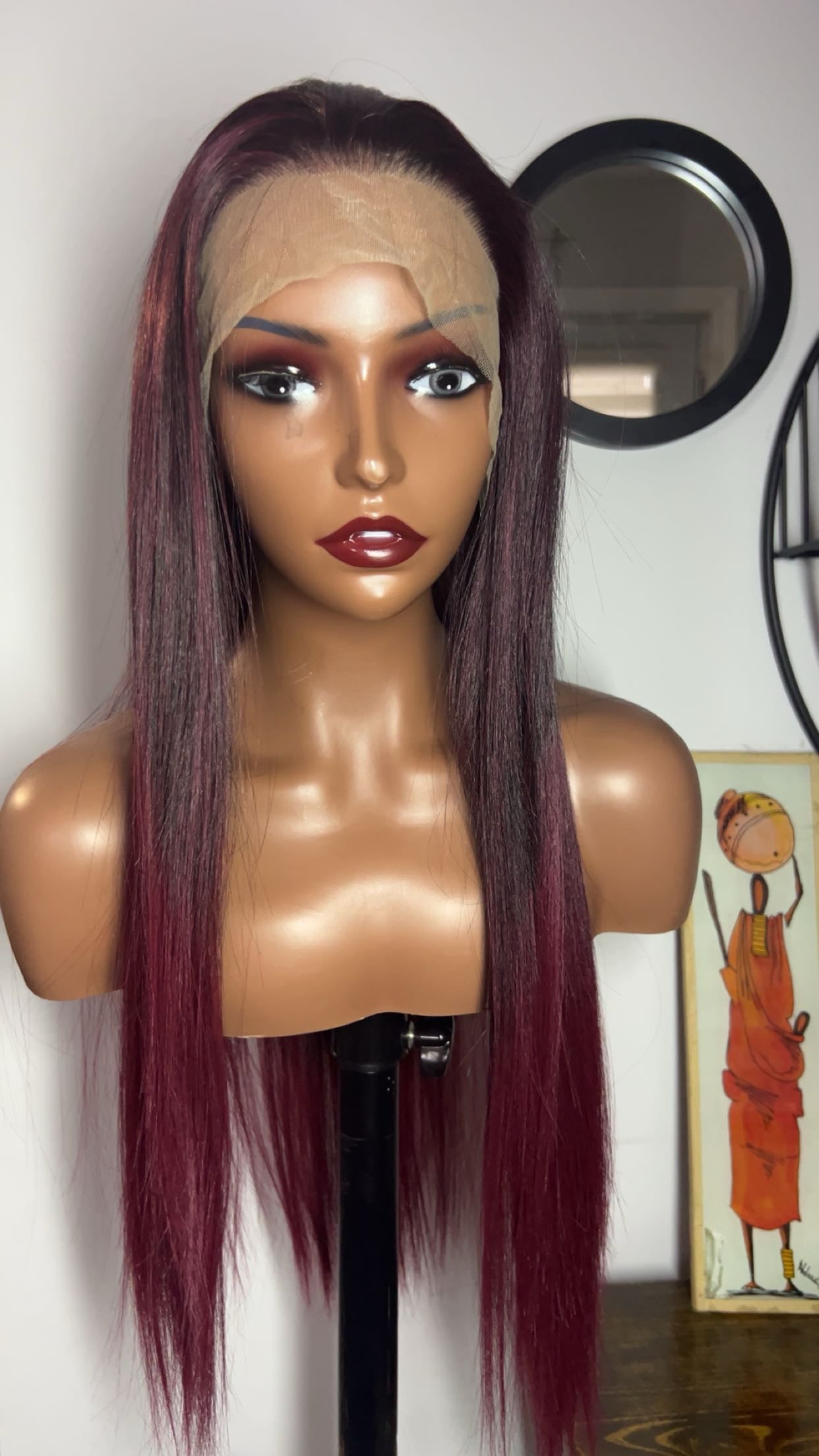 Blend hair 22 pouces lace 13x6 couleur T99j