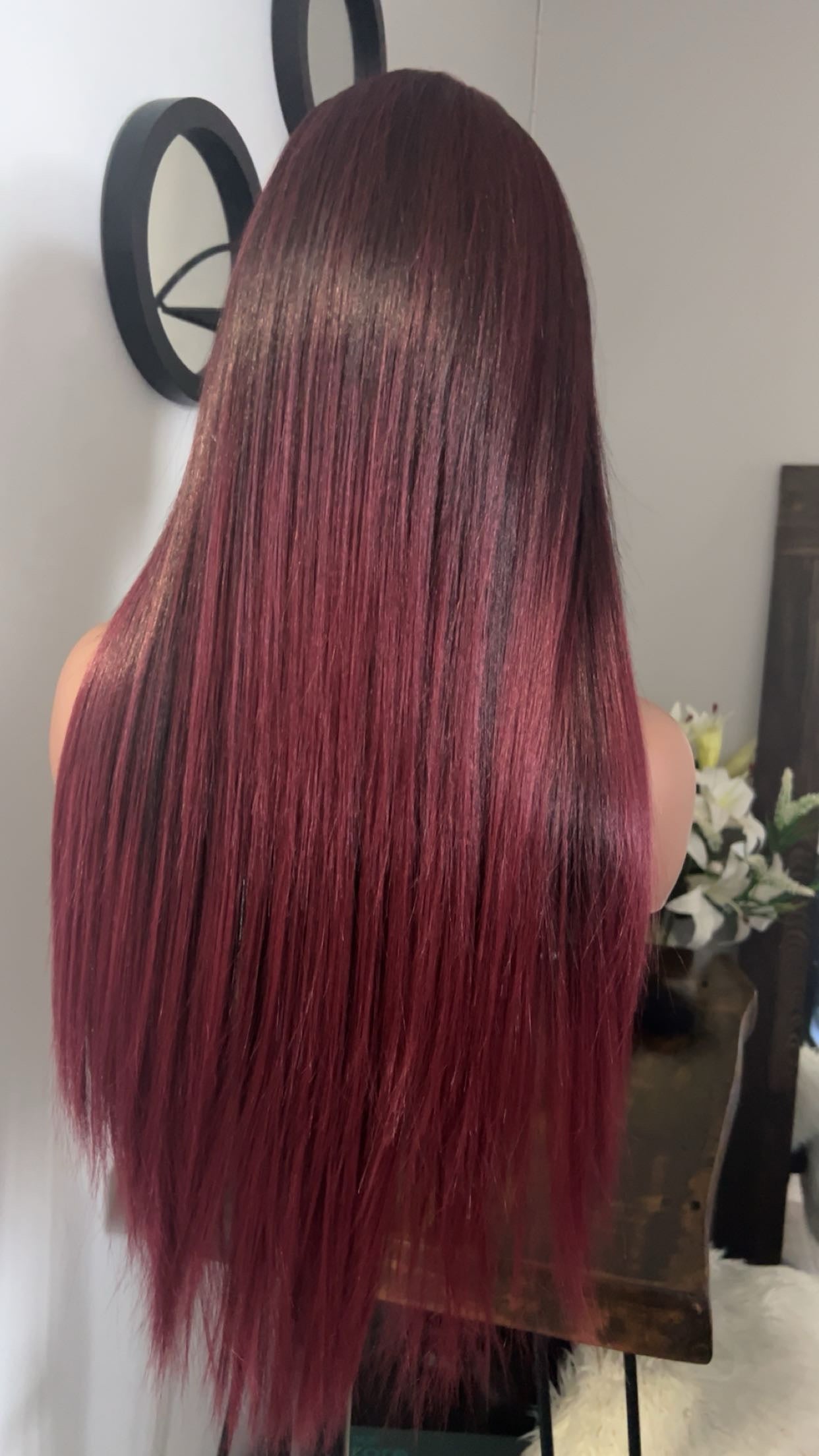 Blend hair 22 pouces lace 13x6 couleur T99j