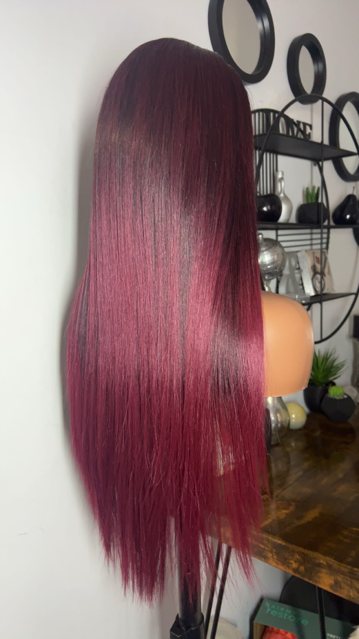 Blend hair 22 pouces lace 13x6 couleur T99j