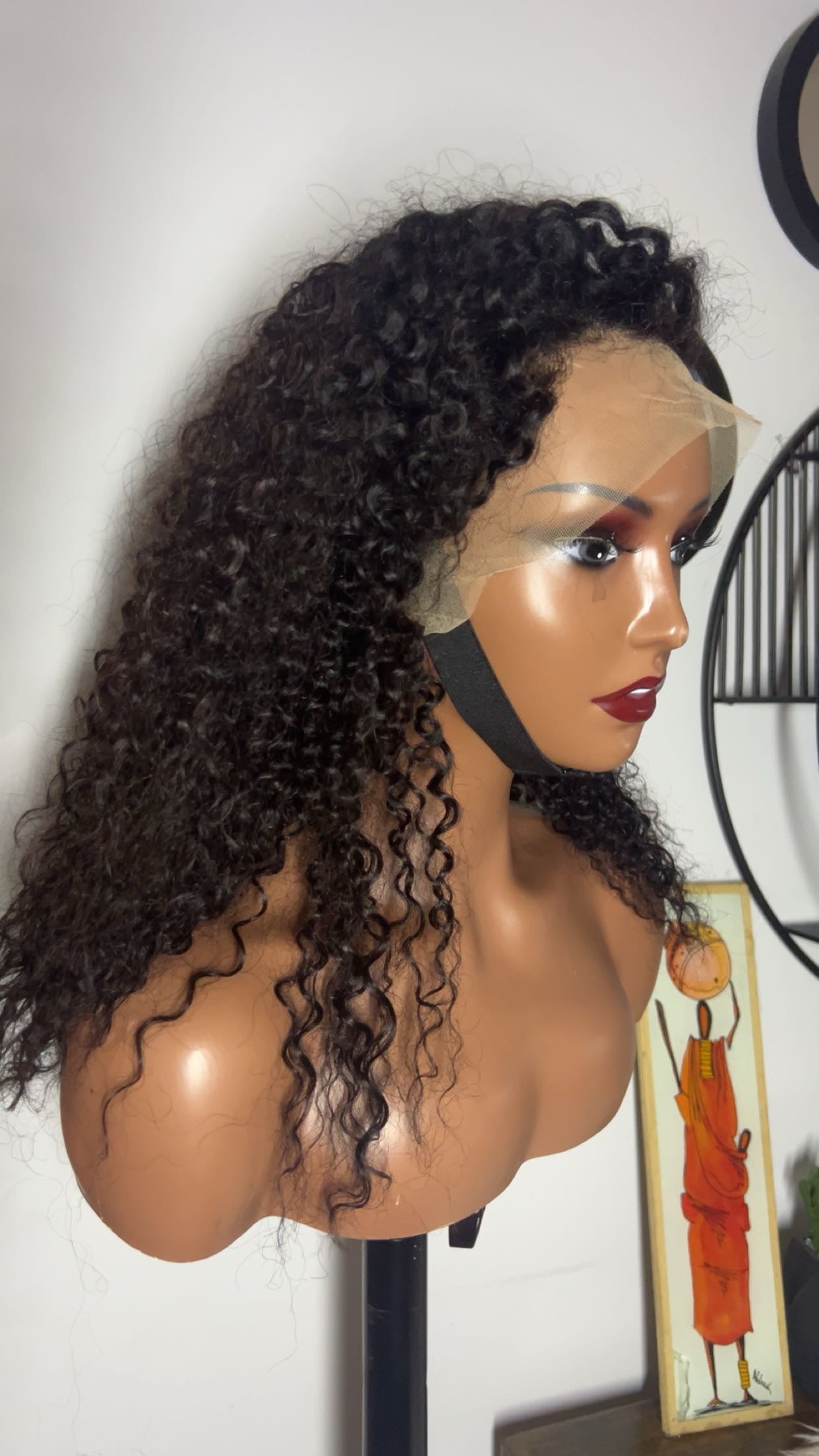 Jerry curly 100% human hair 20 pouces couleur 1B