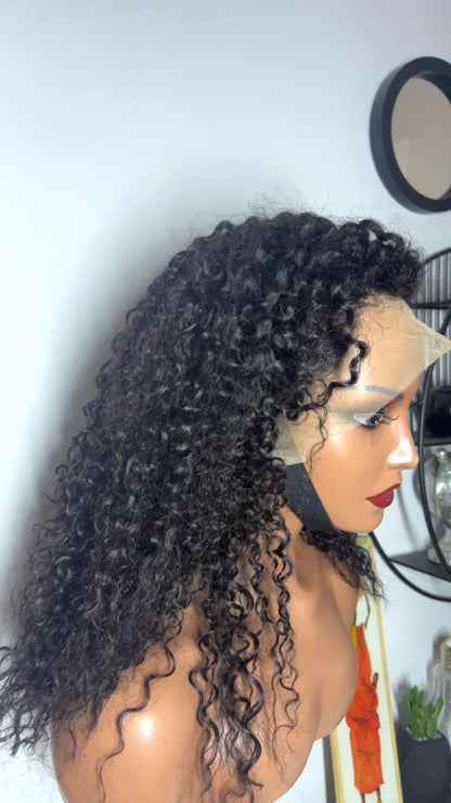 Jerry curly 100% human hair 20 pouces couleur 1B