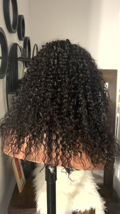 Jerry curly 100% human hair 20 pouces couleur 1B