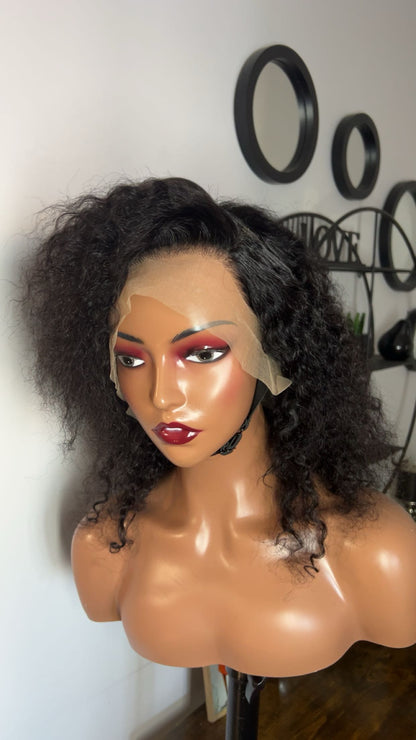 Perruque Afro curly de 14 pouces lace 13x6