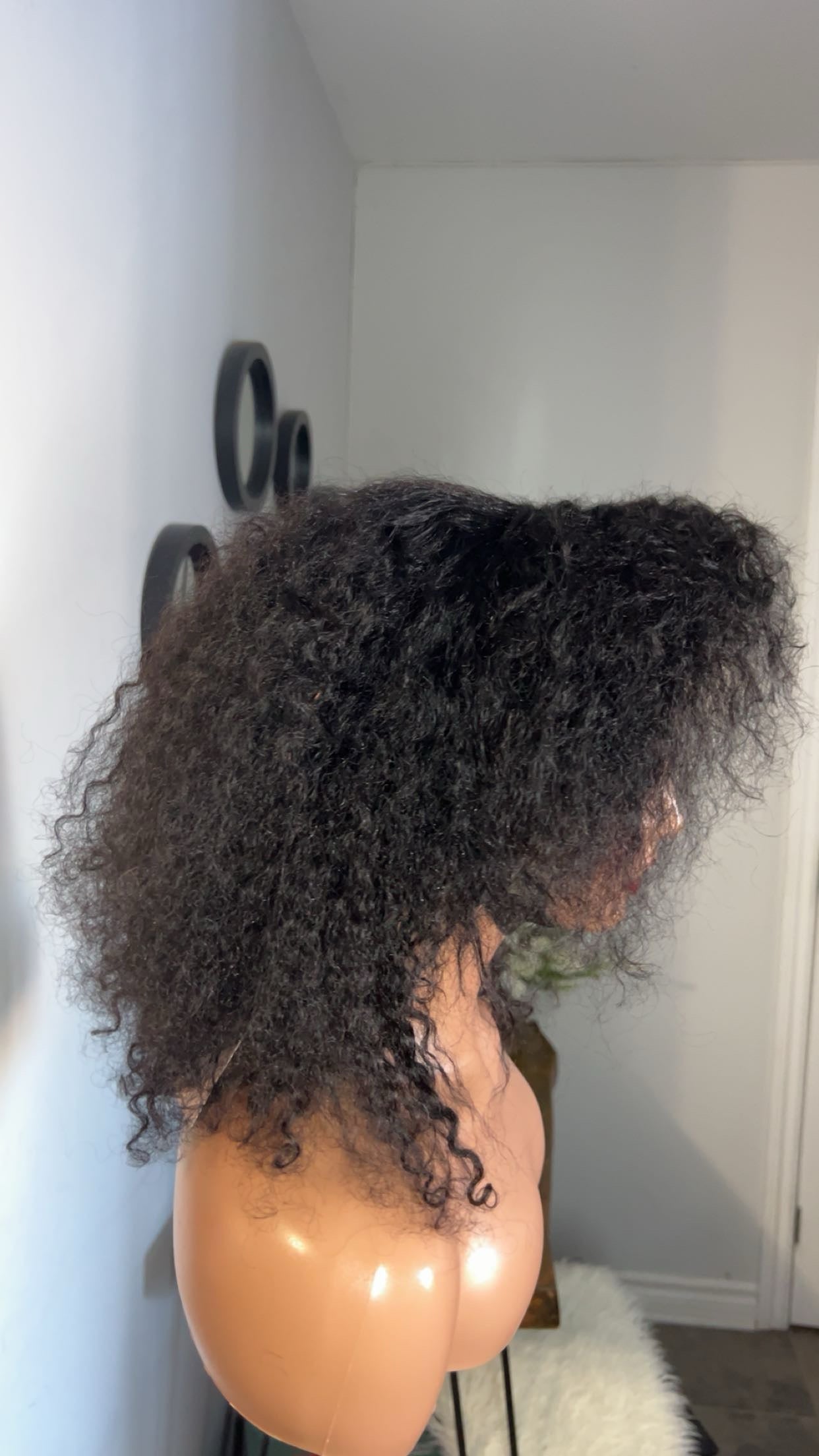 Perruque Afro curly de 14 pouces lace 13x6