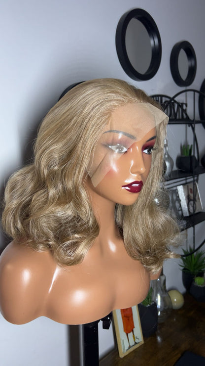 Blend hair bouclé de 14 pouces couleur blond