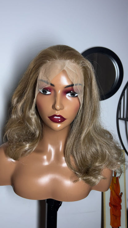 Blend hair bouclé de 14 pouces couleur blond