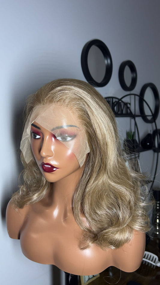 Blend hair bouclé de 14 pouces couleur blond