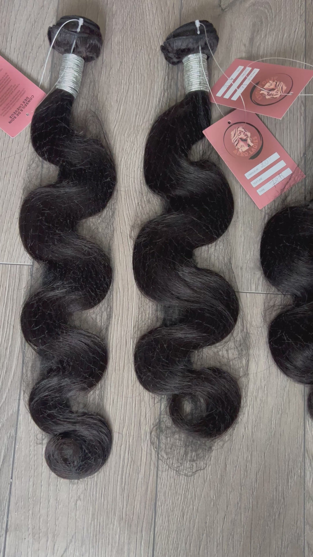 Bundles de cheveux raw Body wave 100% human hair, non traités, doux & soyeux, tenue longue durée, Sans noeud, Sans chute