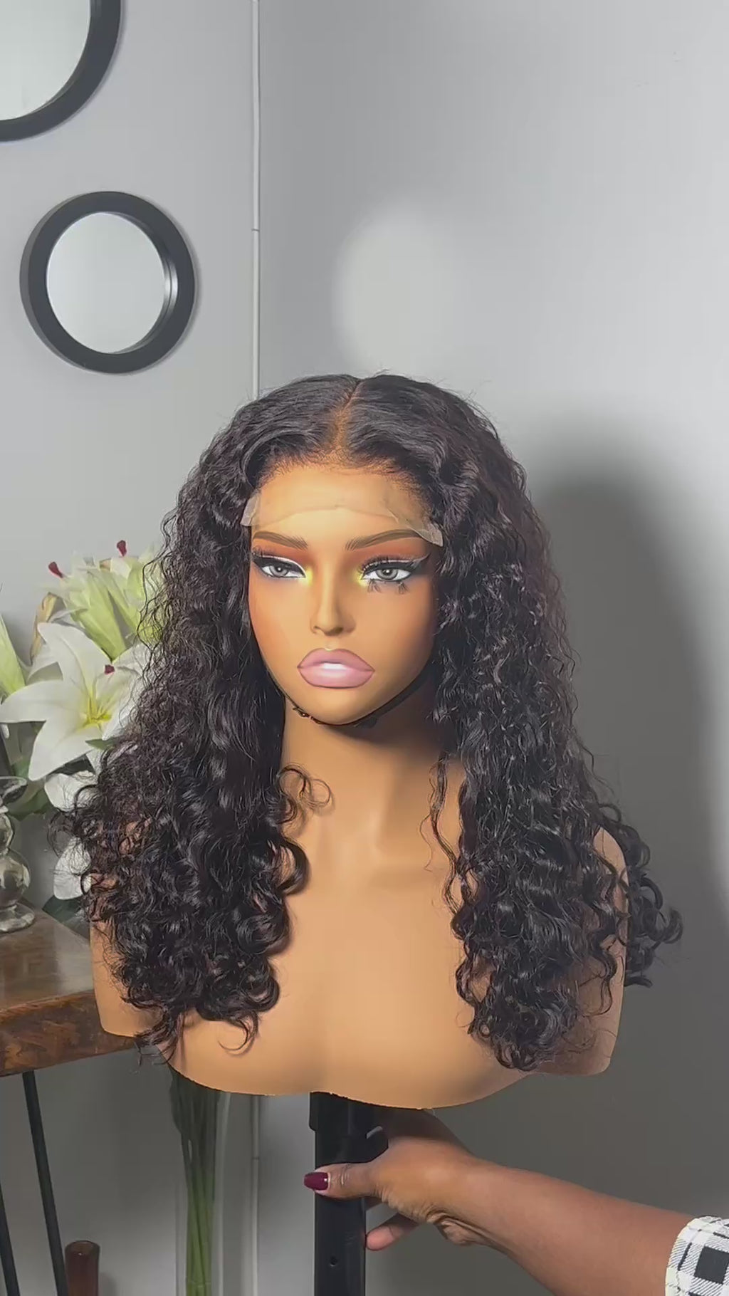 Prête à porter curly 100% human hair