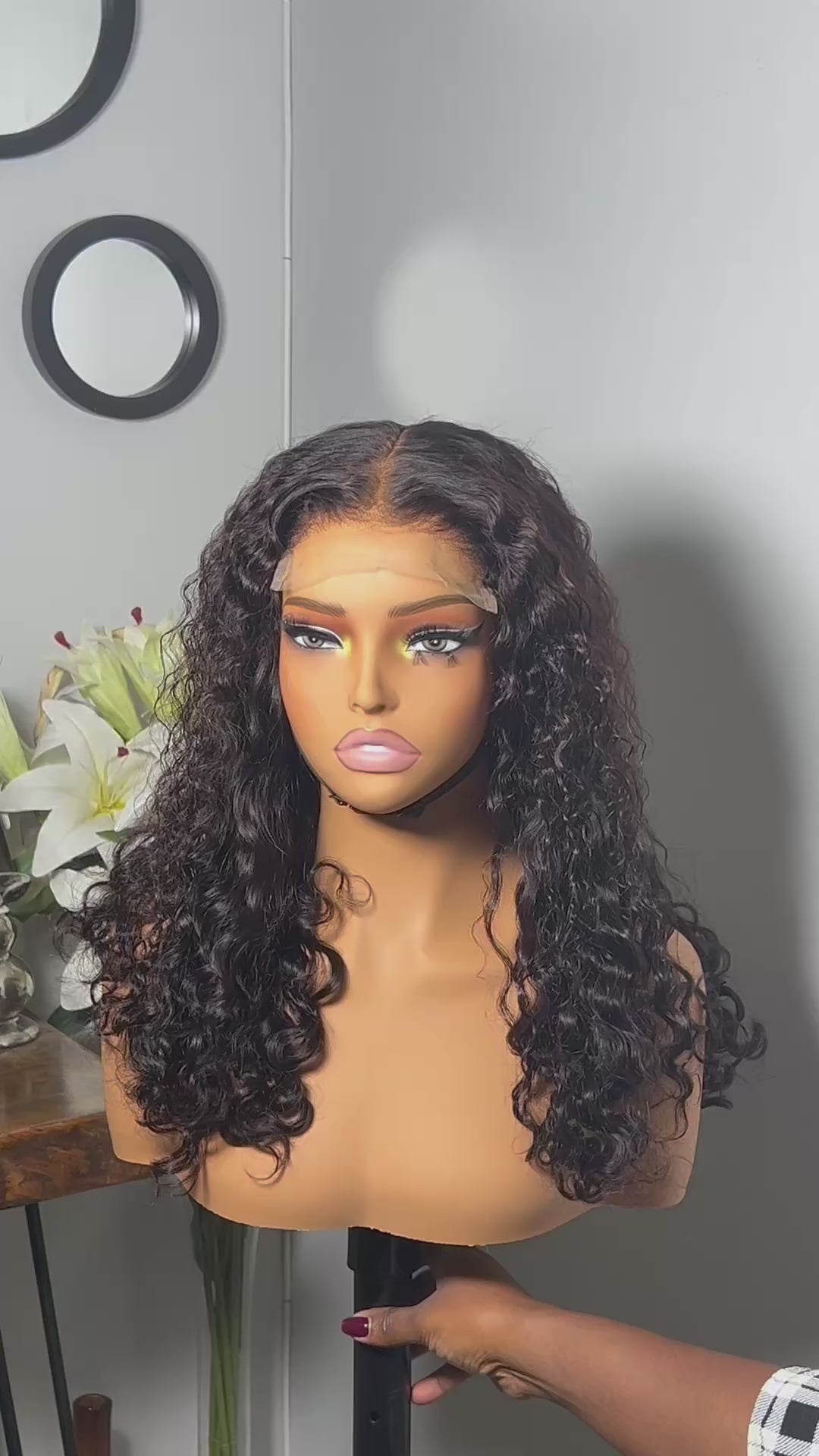 Prête à porter curly 100% human hair