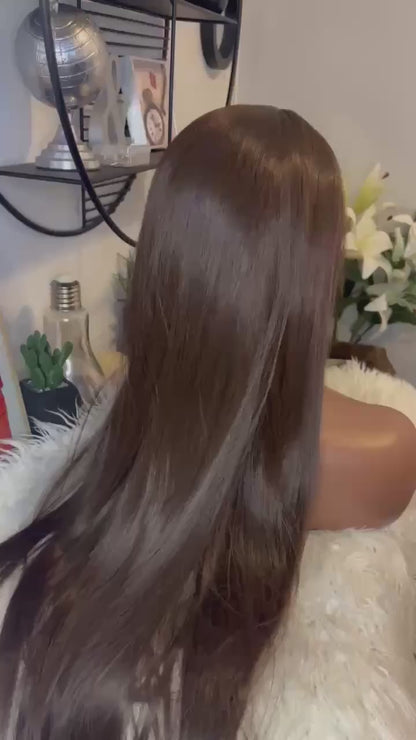 blend hair 22 pouces couleur café